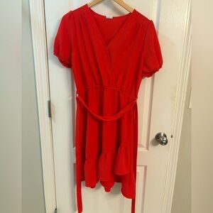 NAIF Bold Red Dress